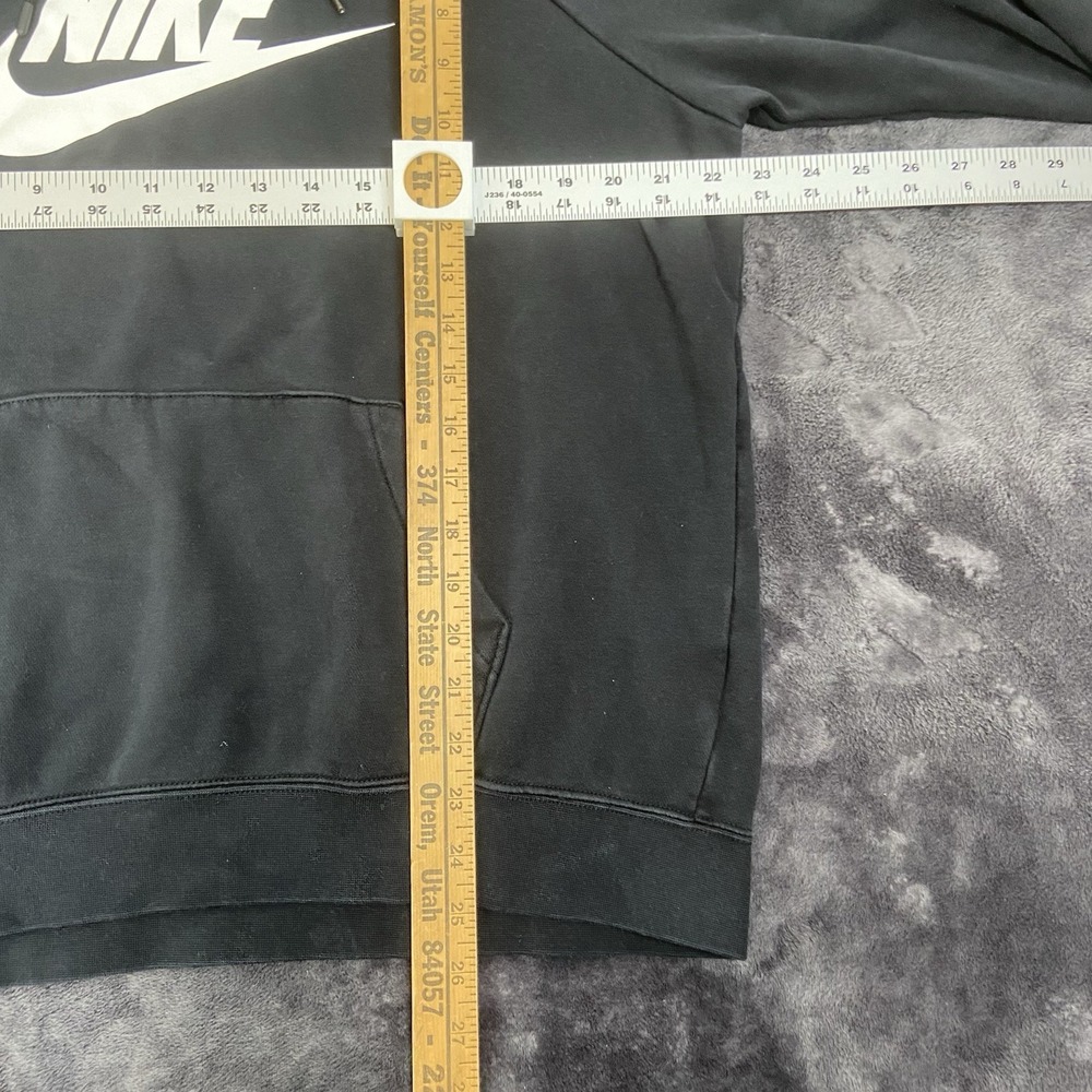 Nike Sportswear Hoodie Womens Large Black Essential Fleece Pullover - Picture 3 of 5
